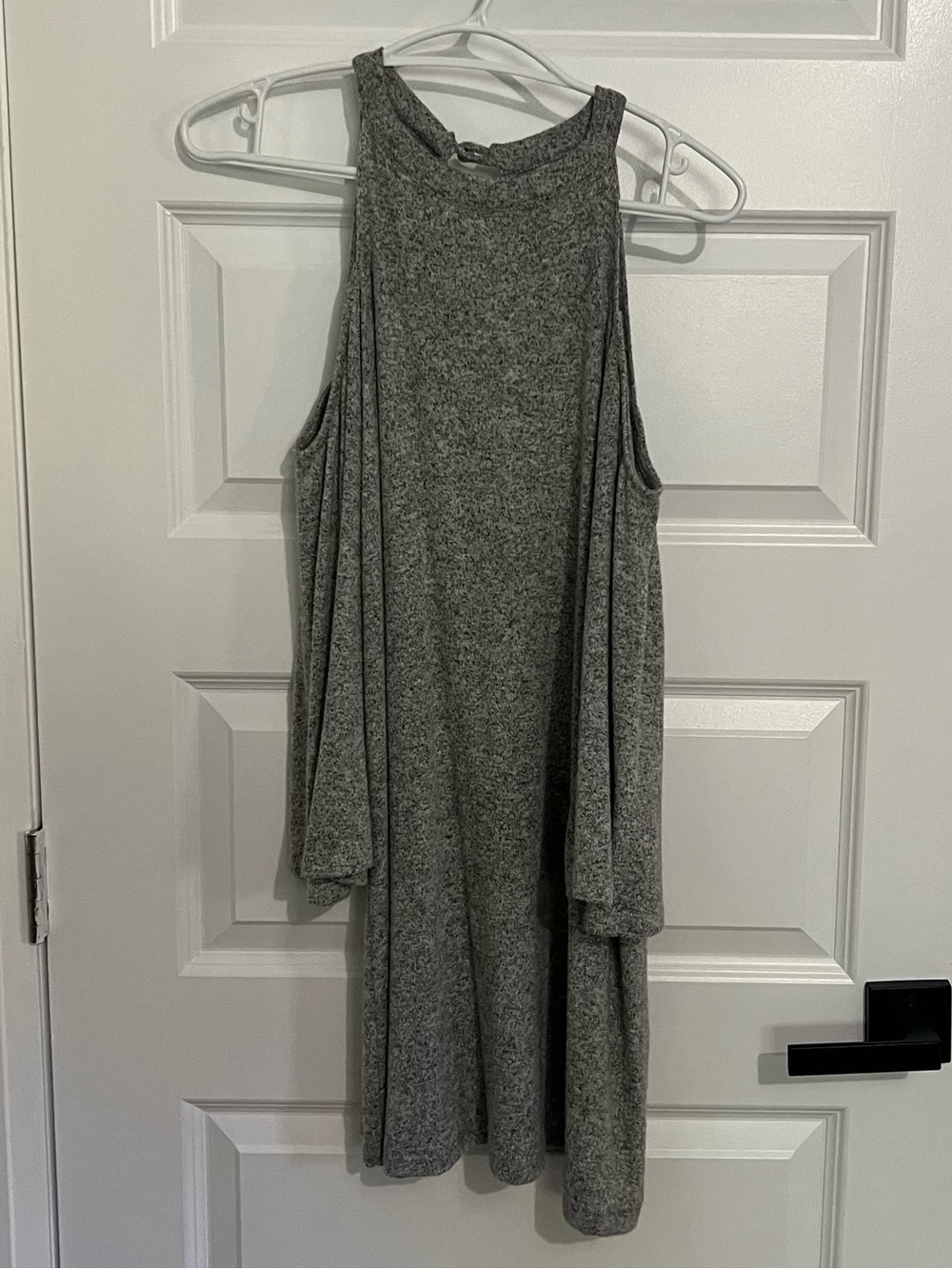 202 - Gray Cold-Shoulder Women’s Tunic